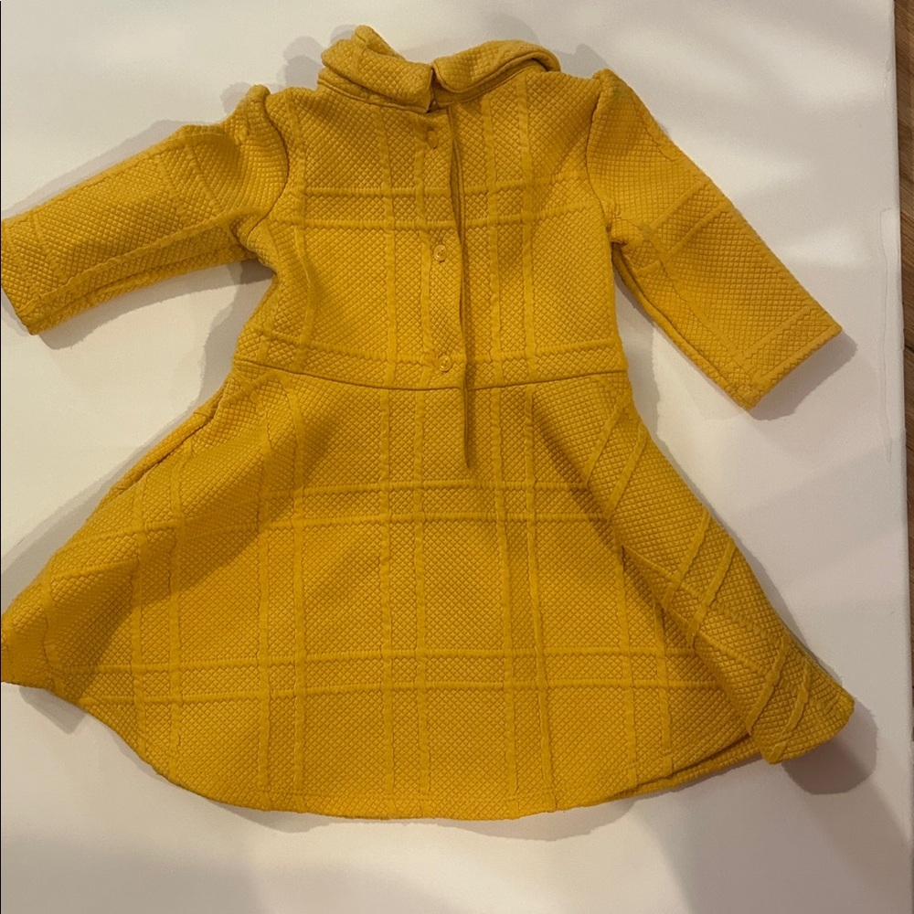 Janie and Jack Mustard Yellow 2T Dress - Picture 3 of 4